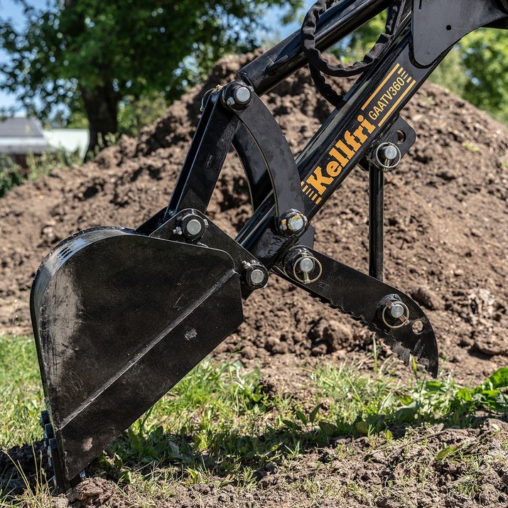Backhoe Digger 360° ATV Kellfri